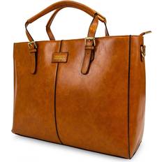 Badgley Mischka Julia Tote Weekender Unisex Travel Bag (Tan)