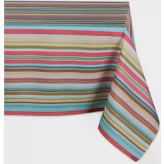 Polyester Cloths & Tissues Design Imports Summer Stripe Tablecloth Multicolor (213.36x152.4)