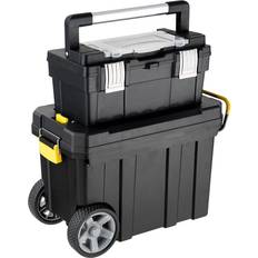 Rolling tool box Costway 2-in-1 Rolling Tool Box Set Mobile Tool Chest Storage Organizer Portable