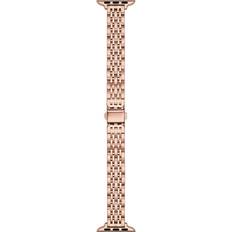 Wrist Watches The Posh Tech Rainey Skinny Rose Gold Plated Alloy Link Band for Apple Watch, 42mm-44mm Rose Gold Plated 42mm