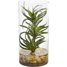 Artificial Plants Nearly Natural Air Plant Artificial Succulent in Glass