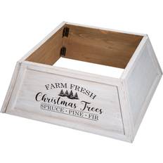 GlitzHome "farm Fresh Christmas Trees" Collar<Br > Multi Multi Storage Box