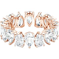 Swarovski Rings Swarovski Vittore Pear Cut Ring - Rose Gold/Transparent