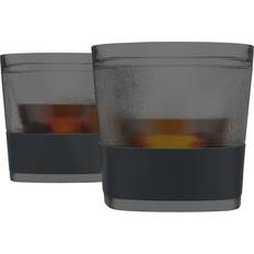 Black Whiskey Glasses Host Freeze Cooling Whiskey Glass 9fl oz 2