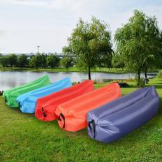 Costway Outdoor Lazy Inflatable Lounger Bag (Green Only) Green