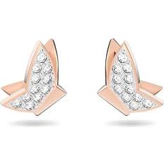 Swarovski Lilia Butterfly Stud Earrings - Rose Gold/Transparent