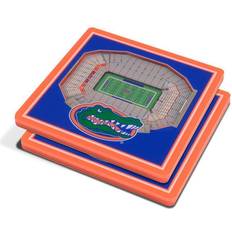 Stainless Steel Coasters Royal Florida Gators 3D StadiumViews Coaster