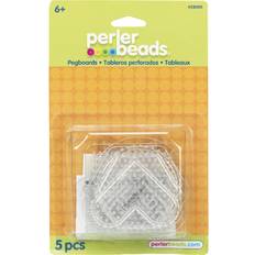 Beads on sale Assorted Clear Perler Fun Fusion Pegboards 5/Pkg