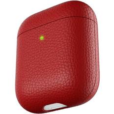 Headsets og ørepropper KeyBudz PodSkinz Artisan Leather Case (AirPods 1/2) Rød