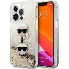 Karl Lagerfeld Karl&Choupette Head Liquid Glitter Case for iPhone 13/13 Pro