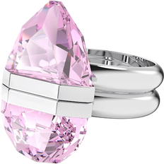 Swarovski Lucent Ring - Silver/Pink