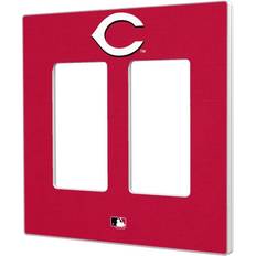 Strategic Printing Cincinnati Reds Solid Double Rocker Light Switch Plate