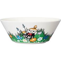 Porcelain Breakfast Bowls Arabia Moomin Little My in the Meadow Breakfast Bowl 5.9"