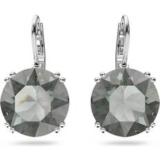Swarovski Millenia Round Cut Drop Earrings - Silver/Grey
