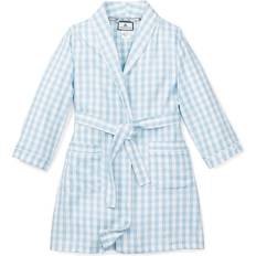 Petite Plume Boy's Gingham Robe - Light Blue