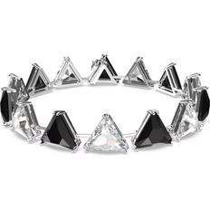 Swarovski Black Bracelets Swarovski Ortyx Bracelet - Silver/Black/Transparent