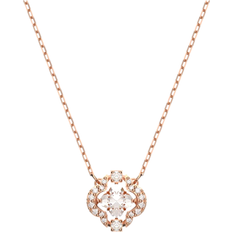 Swarovski Sparkling Dance Necklace - Rose Gold/Transparent