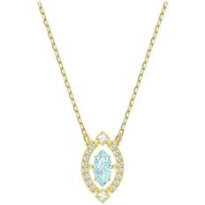 Swarovski Sparkling Dance Necklace - Gold/Green/Transparent