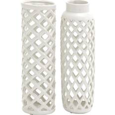 Deco 79 Cut Out Patterns Vase 12" 2