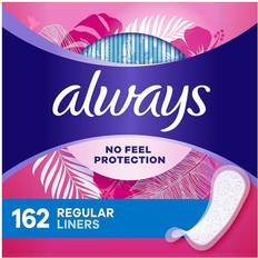 Menstrual Pads Always No Feel Protection Daily Liners Regular 162-pack