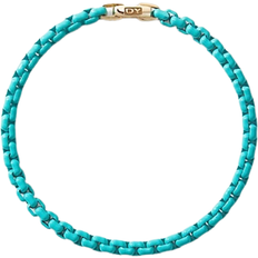David Yurman Bel Aire Chain Bracelet - Gold/Turquoise