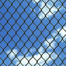 vidaXL Chain-Link Fence Set with Posts Spike Anchors