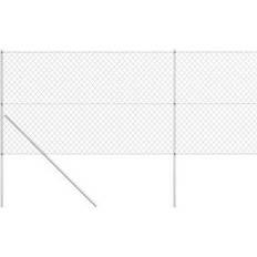 Flettverksgjerder vidaXL Chain Link Fence with Posts 150cmx15m
