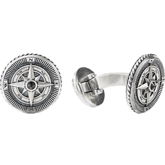 Diamond Cufflinks David Yurman Maritime Compass Cufflinks - Silver/Diamonds