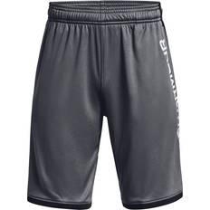 Under Armour Boy's UA Stunt 3.0 Printed Shorts - Pitch Gray/White (1361804-014)