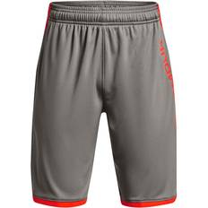 Under Armour Boy's UA Stunt 3.0 Printed Shorts - Gray Dark/Red