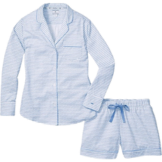 Petite Plume Women's La Mer Long Sleeve Short Set - Blue