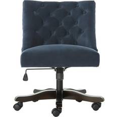 Light blue swivel chair Safavieh Soho Office Chair 33.9"