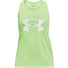 Under Armour Girl's Tech Big Logo Tank Top - Quirky Lime/White (1369904-752)