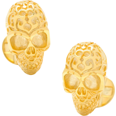 Cufflinks Cufflinks Inc Vermeil Fatale Skull Cufflinks - Gold