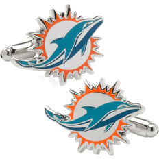 Orange Cufflinks Cufflinks Inc Miami Dolphins Cufflinks - Silver/Multicolour
