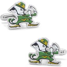 Women Cufflinks Cufflinks Inc Notre Dame University Fighting Leprechaun Cufflinks - Silver/Green