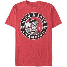 Fifth Sun Where's Waldo Hide & Seek Champion T-shirt - Red Heather