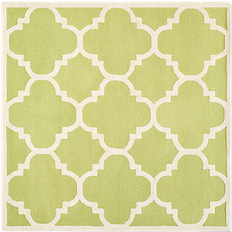 Safavieh Cambridge Collection Green, Beige 96x96"