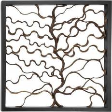 Brown Rustic Tree Teak Wood Wall Decor Wall Decor 36x36"