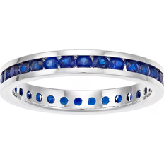 Traditions Jewelry Company Channel-Set September Birthstone Ring - Silver/Sapphire