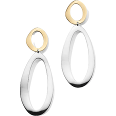 Ippolita Chimera Large Smooth Snowman Double Drop Earrings - Silver/Gold