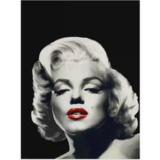 Chris Consani Red Lips Marilyn in Black Framed Art 37x49"
