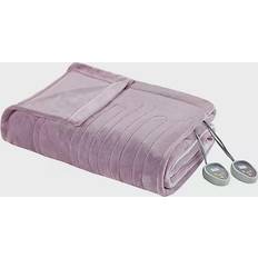 Queen Blankets Beautyrest Heated Plush Blankets Pink (228.6x213.36)