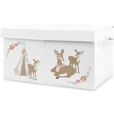 Sweet Jojo Designs Deer Floral Toy Bin