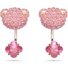 Swarovski Teddy Drop Earrings - Rose Gold/Pink