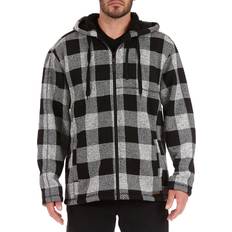 Smith Buffalo Sweater Fleece Hooded Jacket - Gray Light/Black