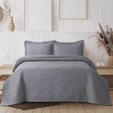 Tribeca Living Brisbane Oversized Quilts Gray (243.84x233.68)