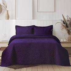 Tribeca Living Brisbane Oversized Quilts Purple (243.84x233.68)