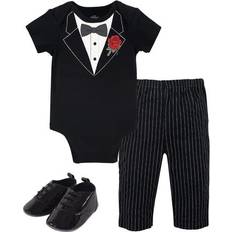 Little Treasures Bodysuit, Pant and Shoe - Tuxedo Rose (10172865)