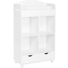 RiverRidge Kids Book Nook Collection Cubby Storage Cabinet with Bookrack